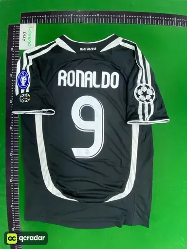 0607 real madrid away game customized printed no. 9