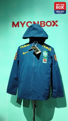 Brazilian royal blue lightweight trench coat