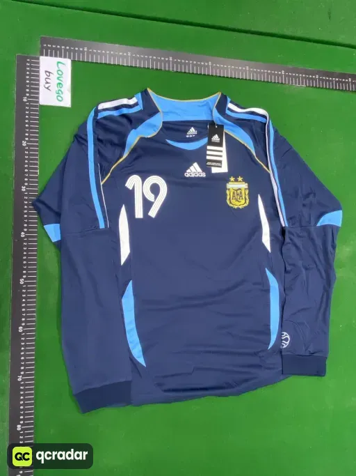 2006 argentina away game long sleeve no. 19