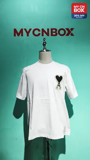 Big love-white with black hearts