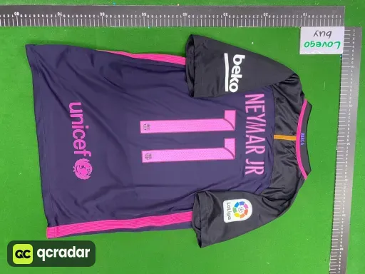 1617 Barcelona Away La Liga 2 Customized No.11