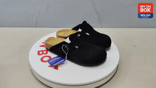 Black suede