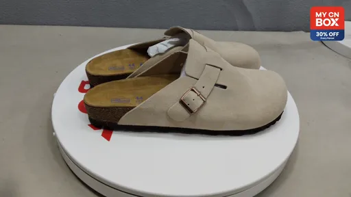 Sand color suede