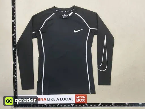 102 styles long sleeve black and white thread black