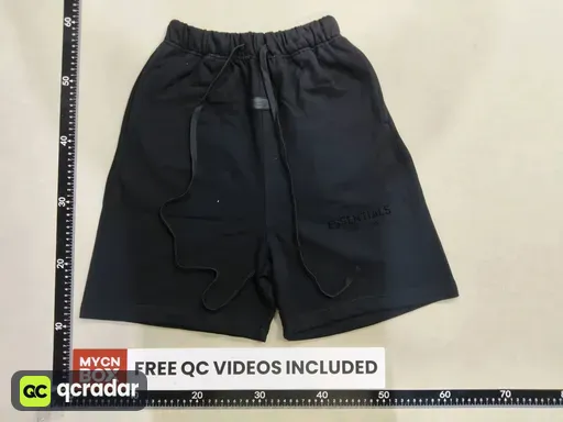 Flocked shorts black