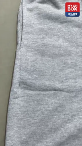 Flocked shorts light gray