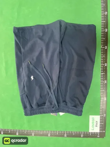 Cotton shorts royal blue white horse