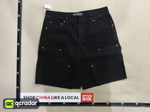 Donkey denim shorts black