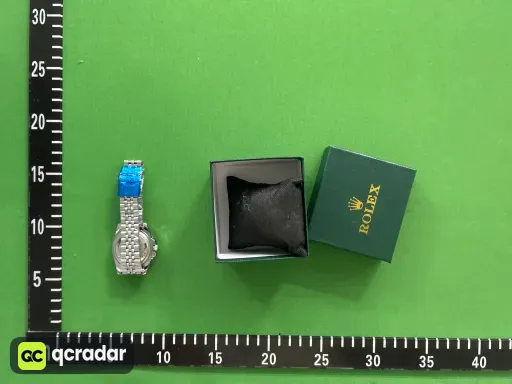 四针水鬼 五珠银色表带黑圈白水鬼