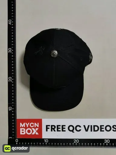 Ch+ cross leather patch, solid black