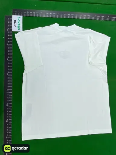 【023】double b letter print—white