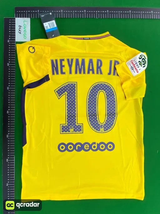 1718 paris away custom #10 jersey with league armband