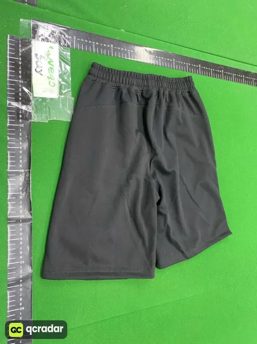 Cotton shorts black white horse