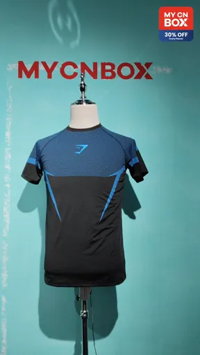 Black-blue-blue label