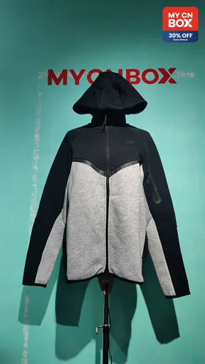 Black and light gray suit
