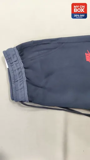 Black and dark gray sweatpants