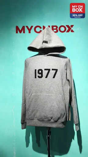 1977 deep oatmeal hoodie