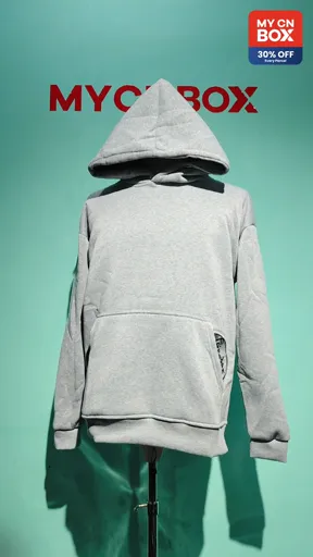 Gray hooded suit