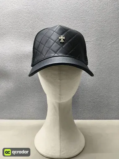 Plaid leather (mesh cap)