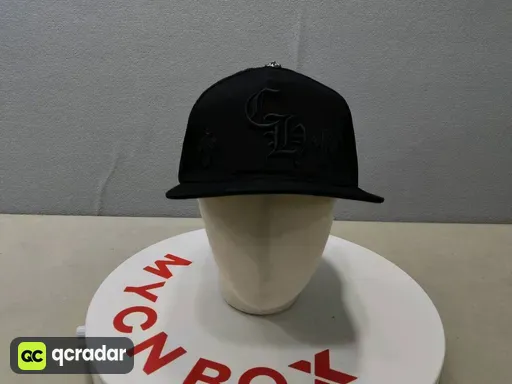 Ch cross leather patch - jet black