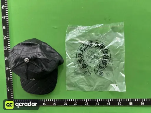 格子皮帽