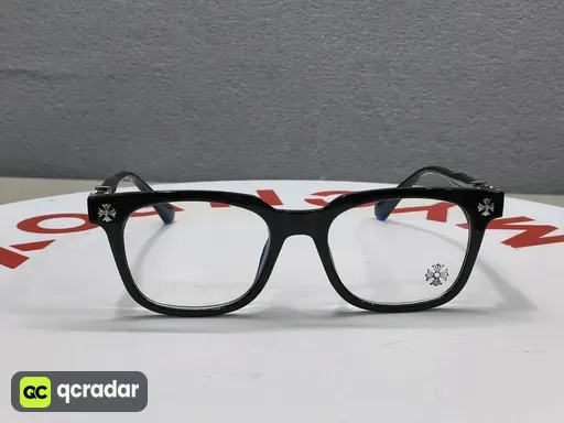 Black frame silver accessories