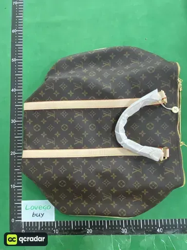 Presbyopia with white leather travel bag