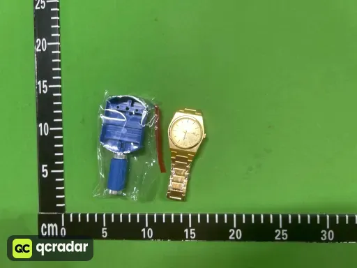 包钢一体表带石英光面全金色