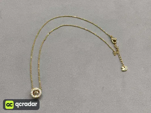 Dazzling gold and white diamond necklace