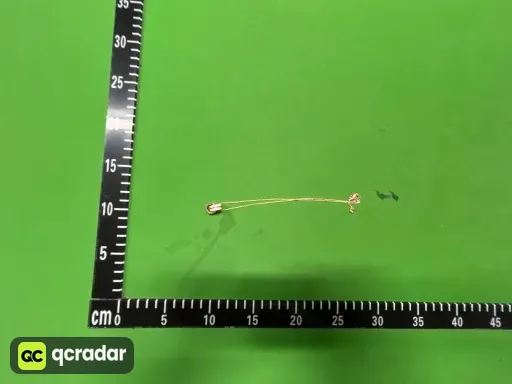 玫瑰金小双环项链
