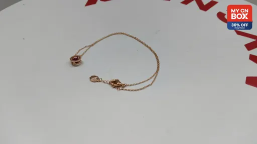 Full diamond rose gold pink diamond smart necklace