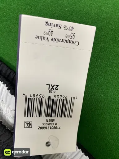 黑色白标