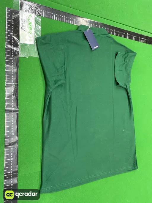 Dark green white label
