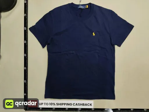 Navy blue + yellow label