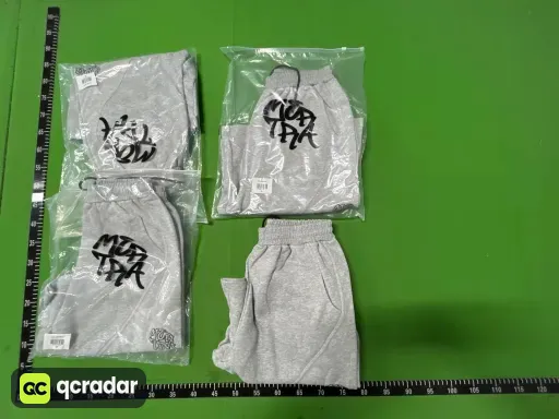灰色7分裤薄绒