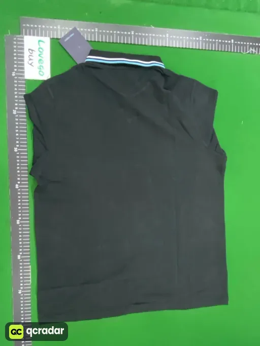 Black white blue edge