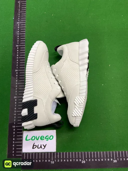 25 white leather perforated
