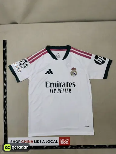 2627 real madrid home number 5 bellingham + champions league armband