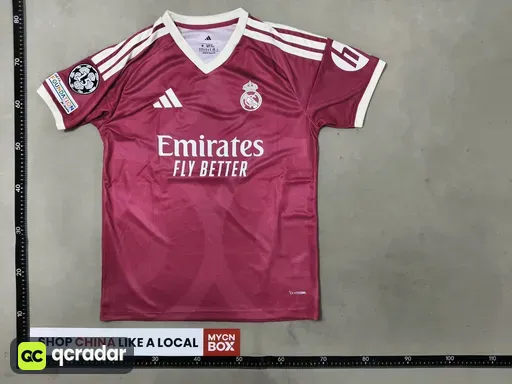 2627 real madrid away no. 7 vinicius + champions league armband