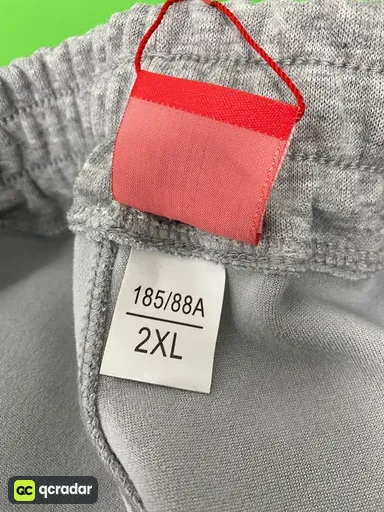 Embroidered gray gray pants resistant