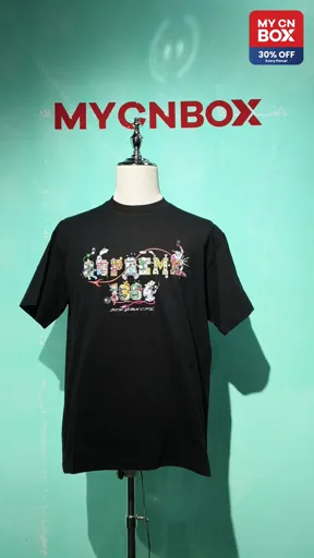 B382 24 varsity tee black