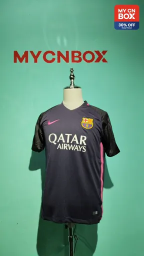 1617 barcelona away game printed no. 11 + 3 armband