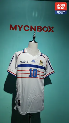 1998 france away jersey, number 10
