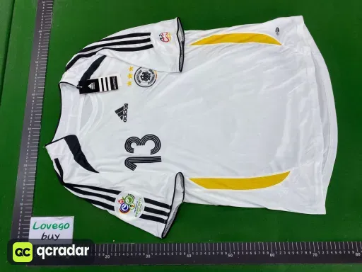 2006 germany home jersey, number 13 with captain's armband