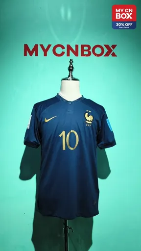 2022 france home jersey #10 + captain's armband