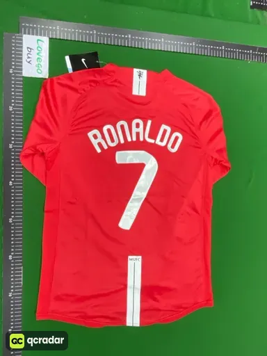 0708 champions league champion man l long sleeve home printed no. 7 ronaldo + armband