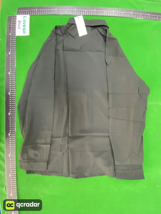 Linen shirt black (white horse)