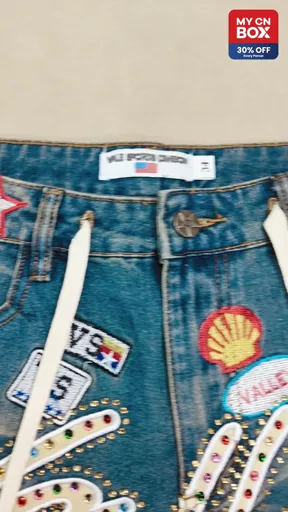 1980s denim shorts