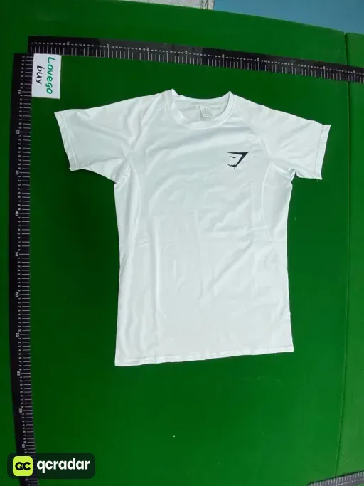 White short sleeves - black logo on the side