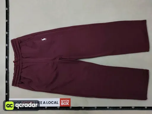 5 wine red + white label embroidery